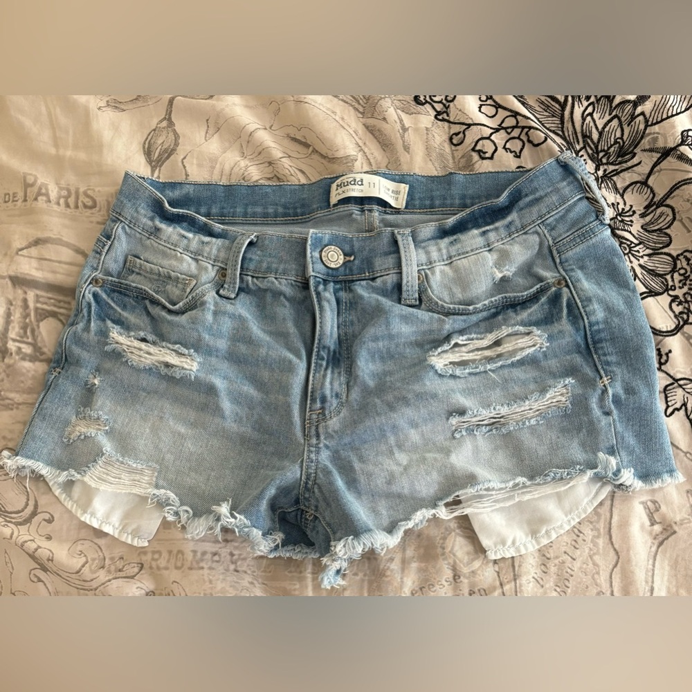 Ripped Jean Shorts